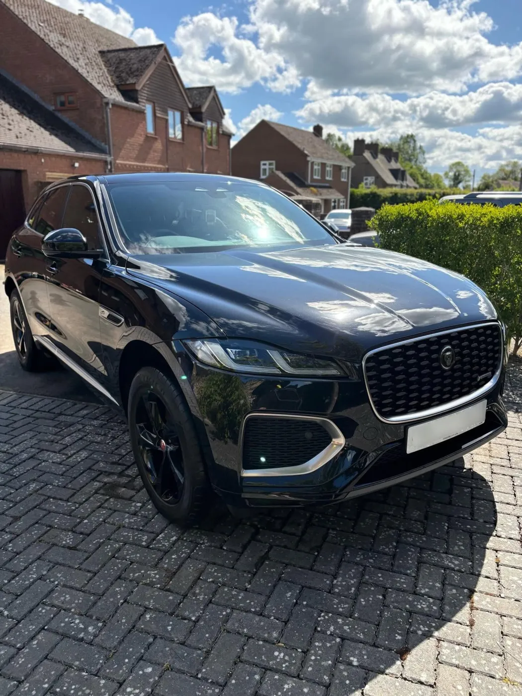 Black Jaguar F-Pace after an Empire detail