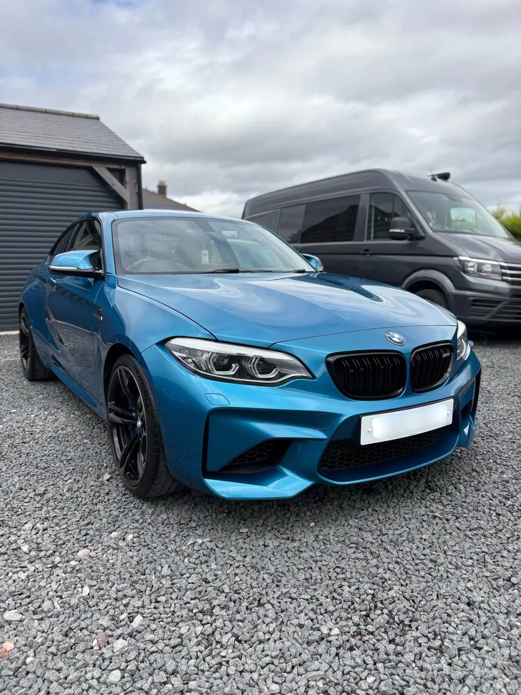 Blue BMW M2 after an Empire detail